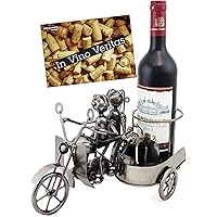 Flaschenhalter Motorrad Design - Weinhalter Aus Metall Im Coolen Biker-Look