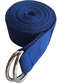 Clever Yoga Yoga Strap &ndash; Durable Cotton Exercise Straps &ndash; Standard 8FT Or Extra Long 10FT Straps - Adjustable D-Ring Buckle Gives Flexibility For Yoga, Stretching & General Fitness&ndash; From