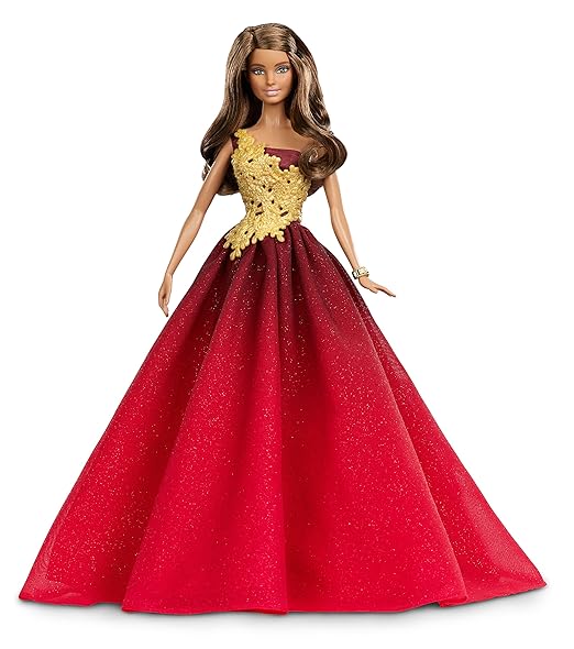 title=Barbie DRD25- Bambola Barbie Magia delle Feste 2016 con Abito Rosso