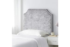 DormCo Bevel Tacked Plush Headboard - Velvet Crush Gray