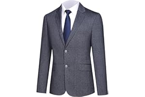 GLUVISTAVES Men's Sport Coats & Blazers Knit Blazer Men Stretch Sport Coats for Men Suits Classic Fit Mens Blazer