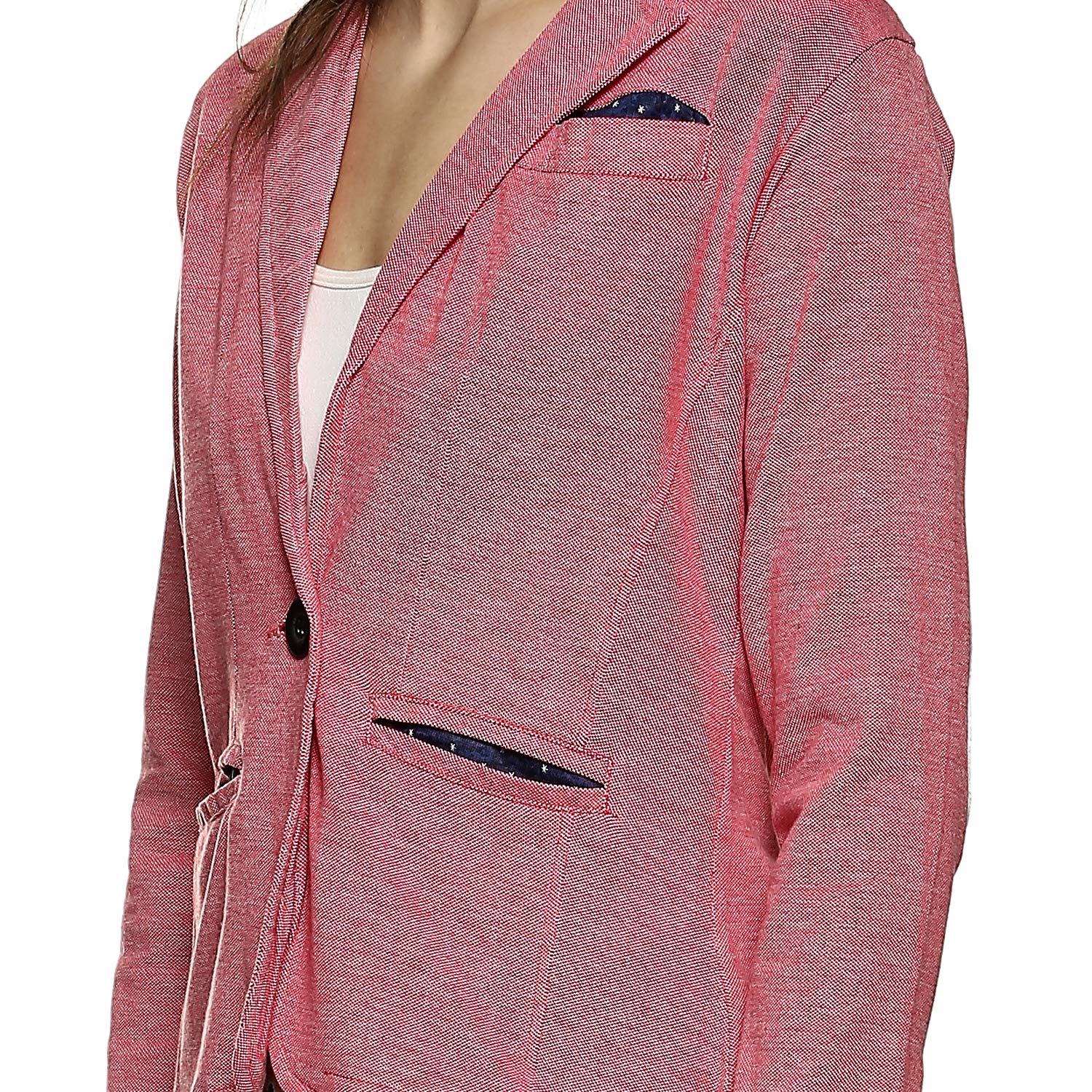 campus sutra women plain blazer