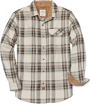 Dubinik® Flanellhemd Herren Kariert Flanellhemden Langarm Casual Button Down Freizeithemd Mit Brusttasche Normal Passform