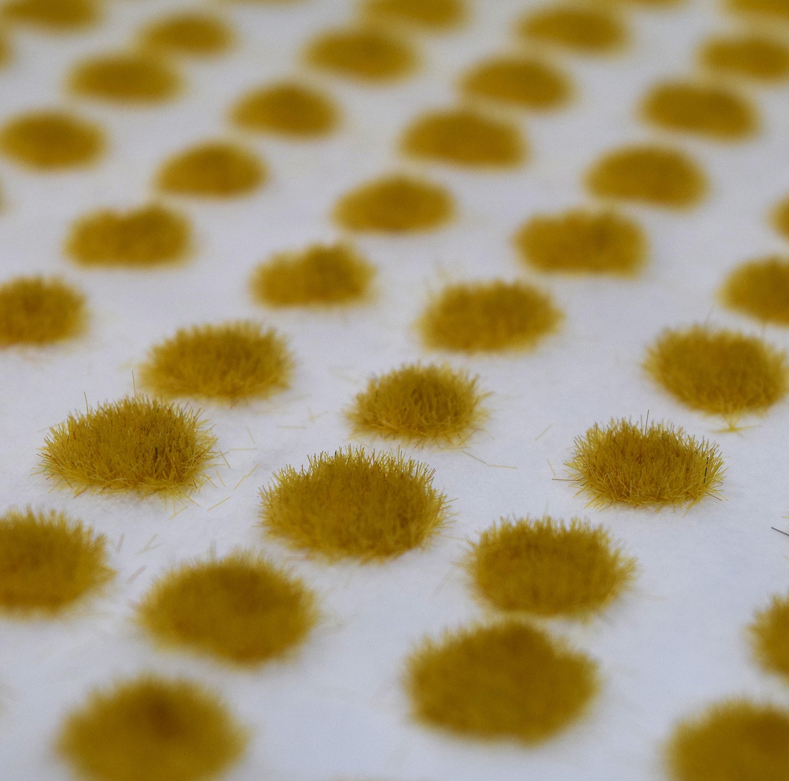 War World Scenics Self Adhesive Static Grass Tufts x 100 – Hay Field, 2mm – Model Railway Wargame Scenery Railroad Modelling Diorama Miniature Hobby Tabletop