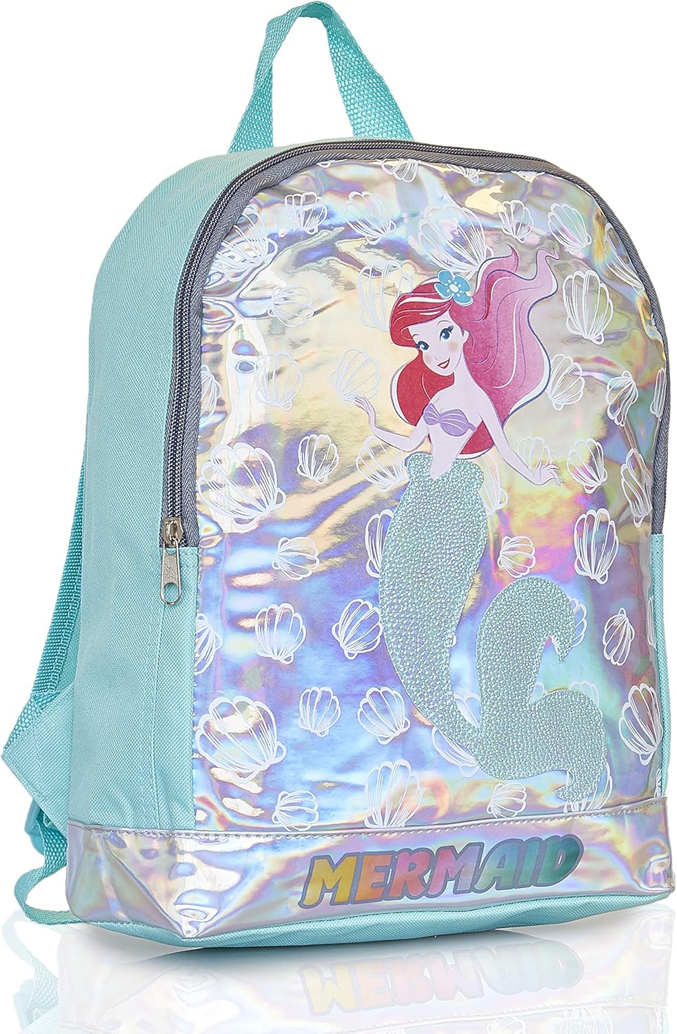 Disney Princess Girls Holographic Backpack, The Little Mermaid Ariel