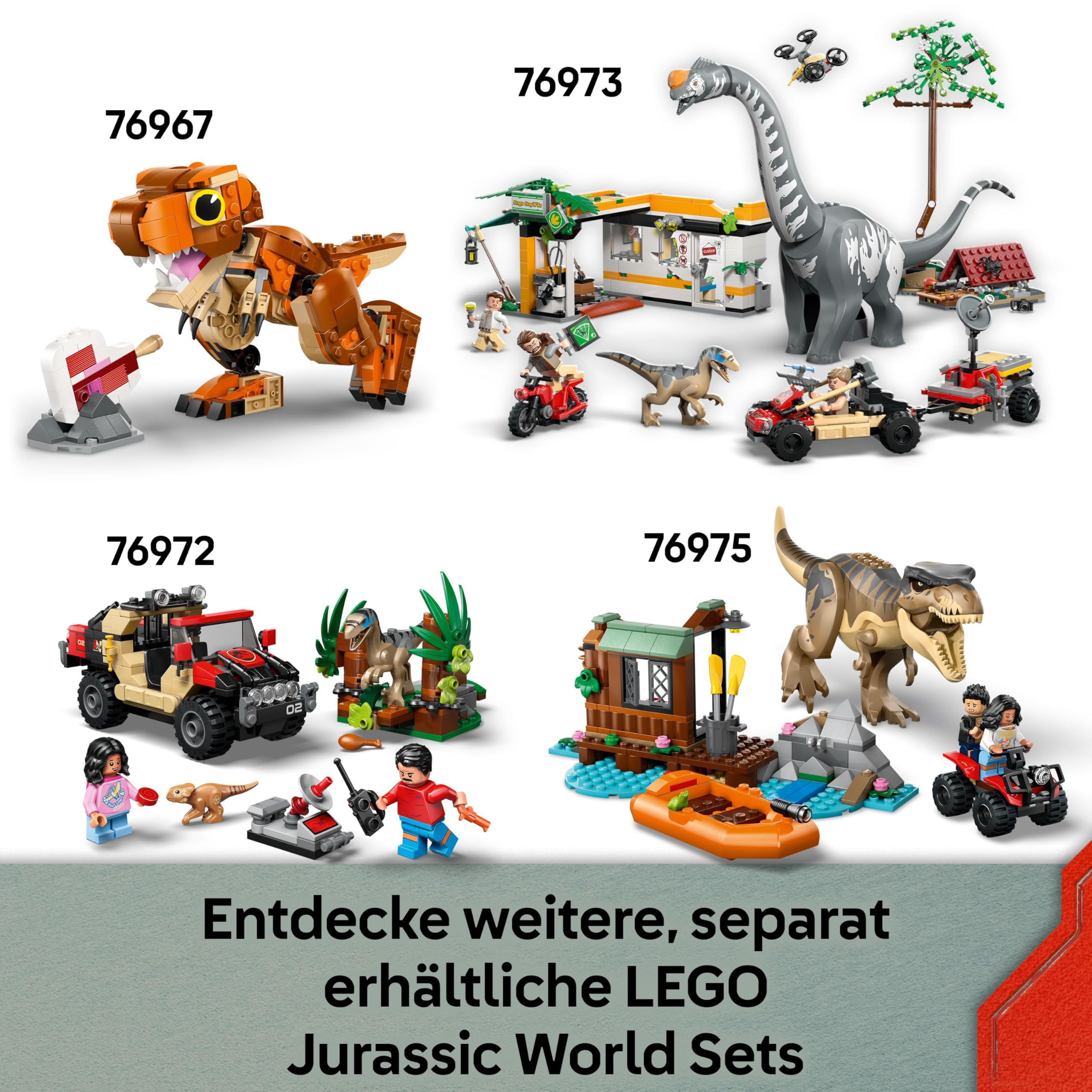 LEGO Jurassic World Babydinosaurier Dolores: Aquilops – Spielzeug-Dinosaurier zum Bauen und Spielen mit Spielpflanze – Geschenk für Kinder ab 7 Jahren und Fans des Films Die Wiedergeburt – 76970 8