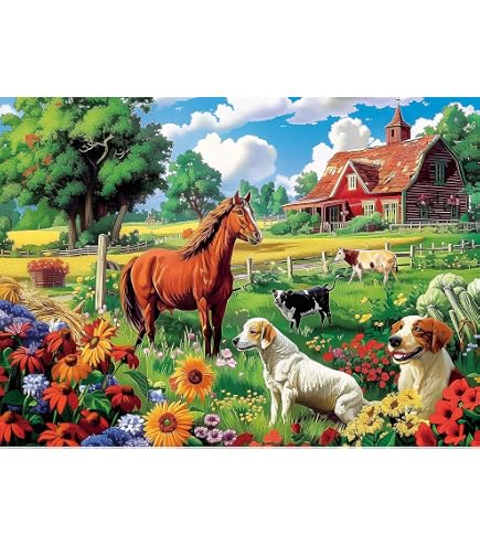 Anatolian Dog Family Jigsaw Puzzle - 260 Piece Puzzle For Adults & Kids