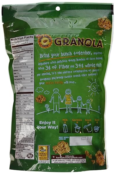 POST HONEY BUNCHES OF OATS, GRANOLA HONEY ROASTED, 11.0 OZ