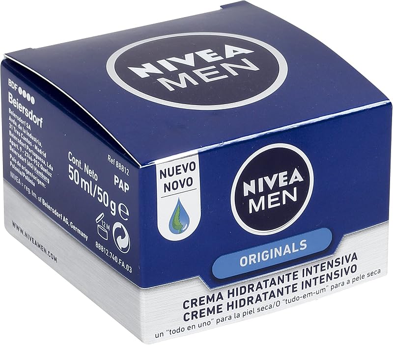 Protege & Cuida Crema Hidratante Intensiva (1 x 50 ml), crema facial hidratante con aloe vera, crema para hombres con la piel muy seca, nutre e hidrata