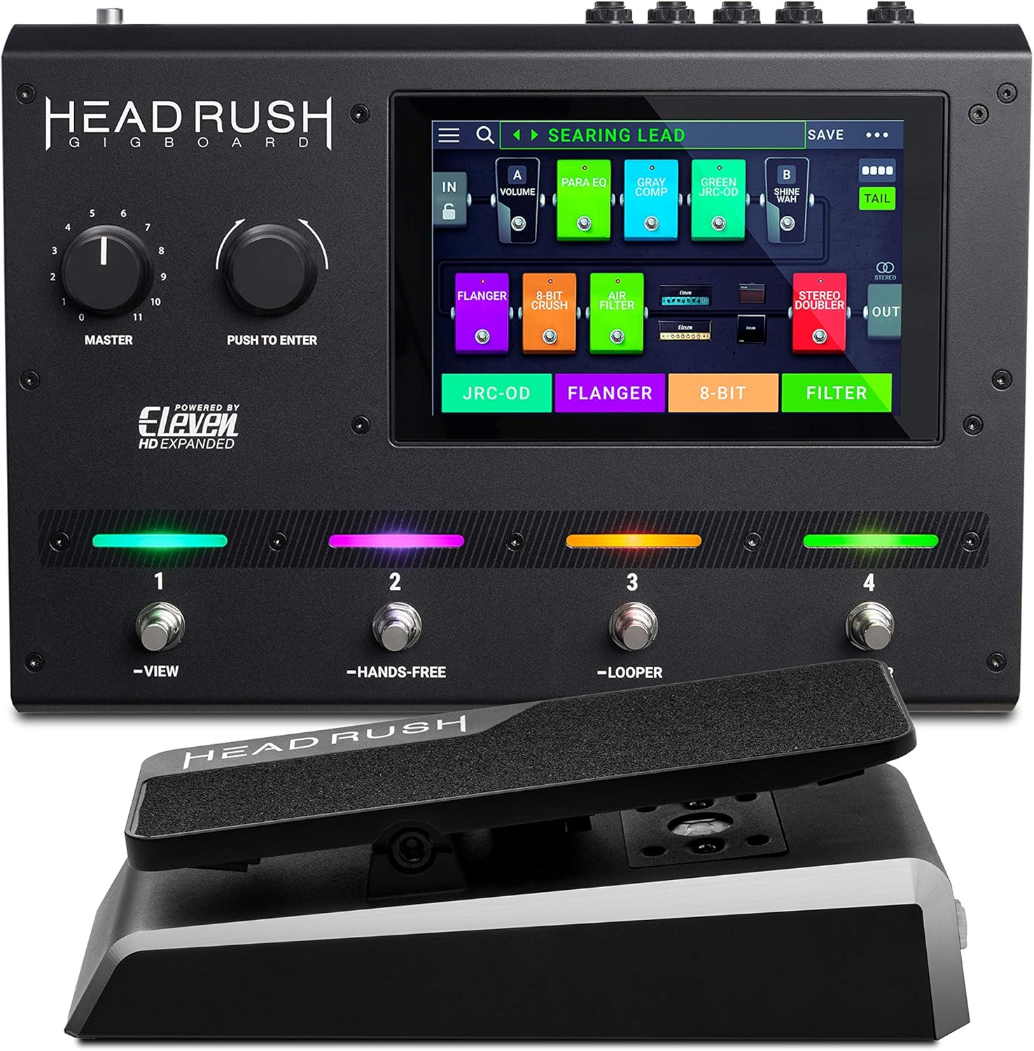 HeadRush Gigboard and Expression Pedal Bundle Electric Guitar and