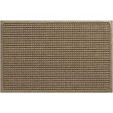 WaterHog Squares Heavy Duty Front Door Mat, 23"x35.5", Camel | Indoor Outdoor Entrance, Absorbent All-Weather, Rubber Backing, Dirt &amp; Moisture Trapper, Low Profile, Easy Clean, Made in USA