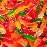 Halloween Gummy Worms, Gummy Candy, Assorted Fruit Flavors, 1 Lb Bag | Chewy Candy for Goodie Bags, Colorful Gummies