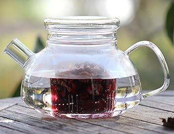 Tetera té Jarra Jarra Jarra Té Tea Cristal térmico para bebidas ...