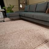 THE RUGS Shaggy Living Room Rug 120x170 cm Beige Polypropylene view 7