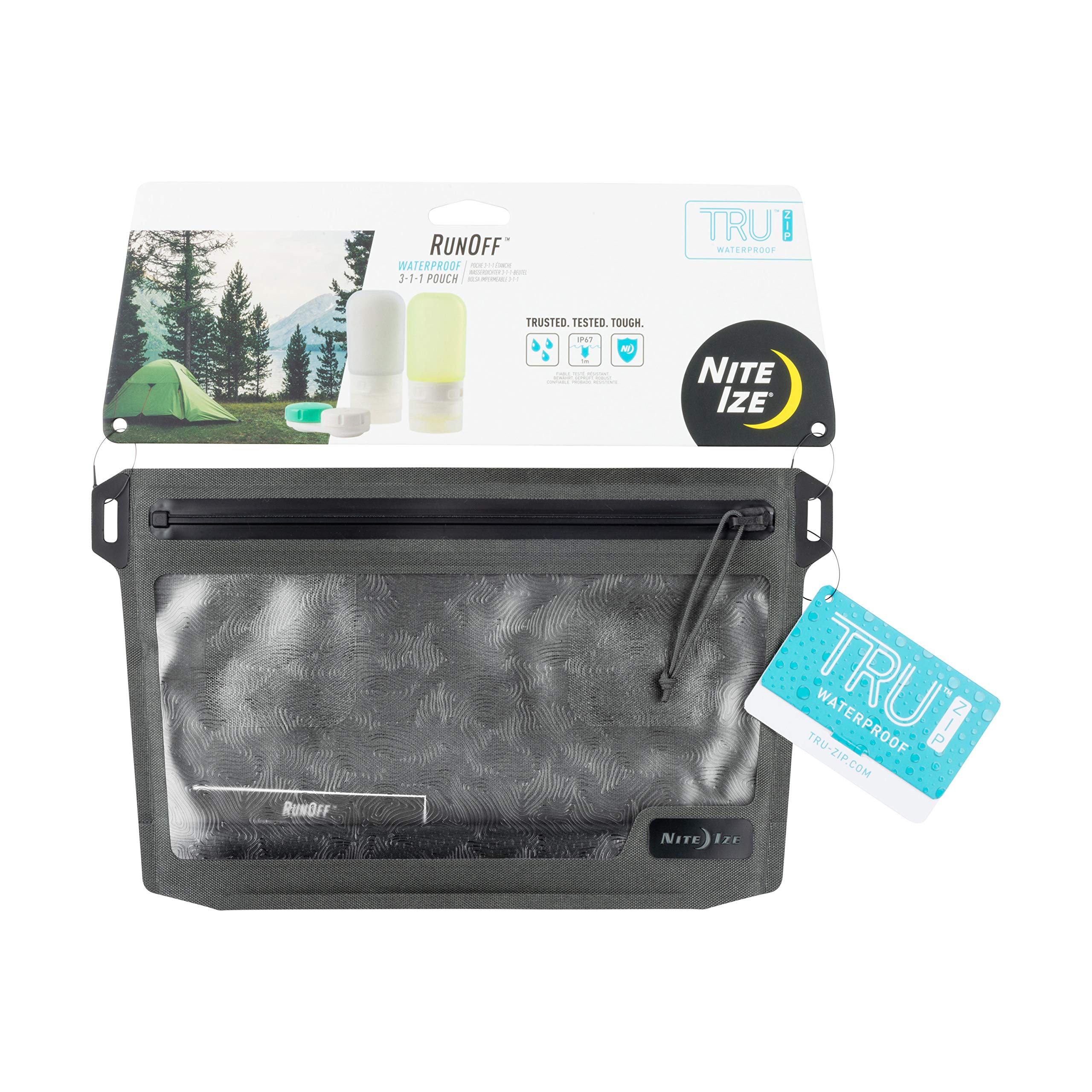 Nite Ize Runoff Waterproof Wallet, Black, 3-1-1 Pouch (RO311-09-R3)