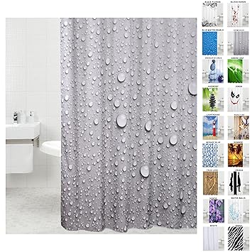 Sanilo Duschvorhang, viele schöne Duschvorhänge zur Auswahl, hochwertige Qualität, inkl. 12 Ringe, wasserdicht, Anti-Schimmel