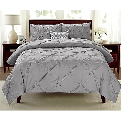 Amazon Com Ph 2 Piece Twin Grey Comforter Set For Modern