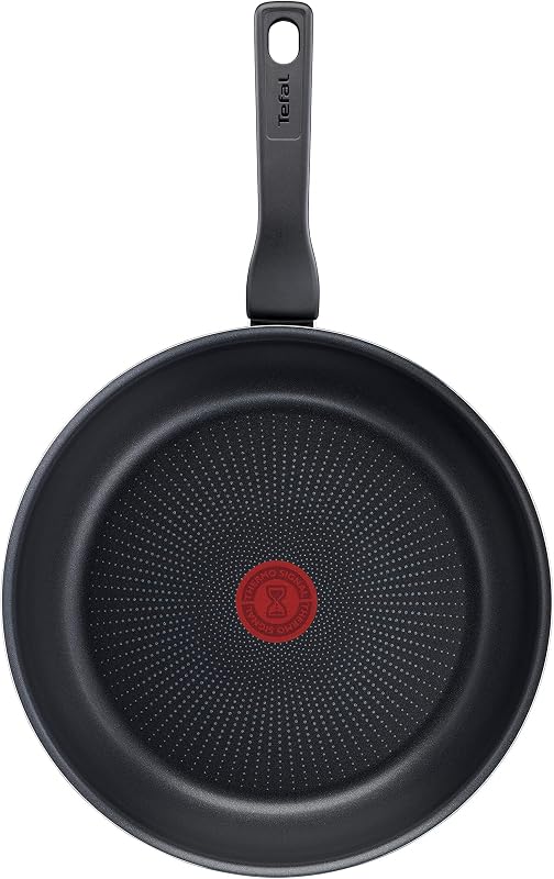 Tefal C38506 XL Force Bratpfanne 28 cm | Antihaftversiegelung | widerstandsfähig | robust | Thermo-Signal | Diffusion Base Pfannenboden | extragroße Form | stabiler Griff | Schwarz