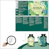 Vegavero Organic Spirulina and Chlorella Capsules High Strength 2000 mg 240 view 2
