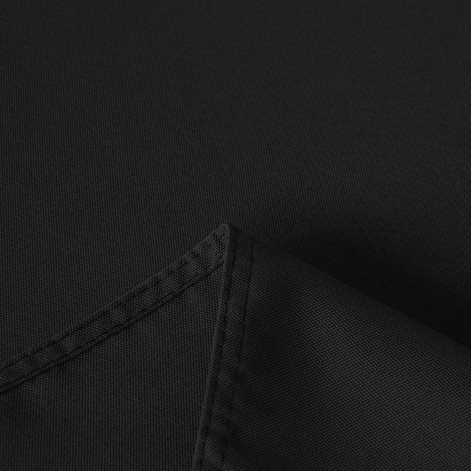 sancua Rectangle Tablecloth - 60 x 84 Inch - Stain and Wrinkle Resistant Washable Polyester Table Cloth, Decorative Fabric Table Cover for Dining Table, Buffet Parties and Camping, Black: Home & Kitchen