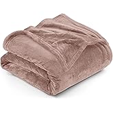 Utopia Bedding Fleece Blanket King Size Rose Pink 300GSM Luxury Anti-Static Fuzzy Soft Microfiber Bed Blanket (90x102 Inch)