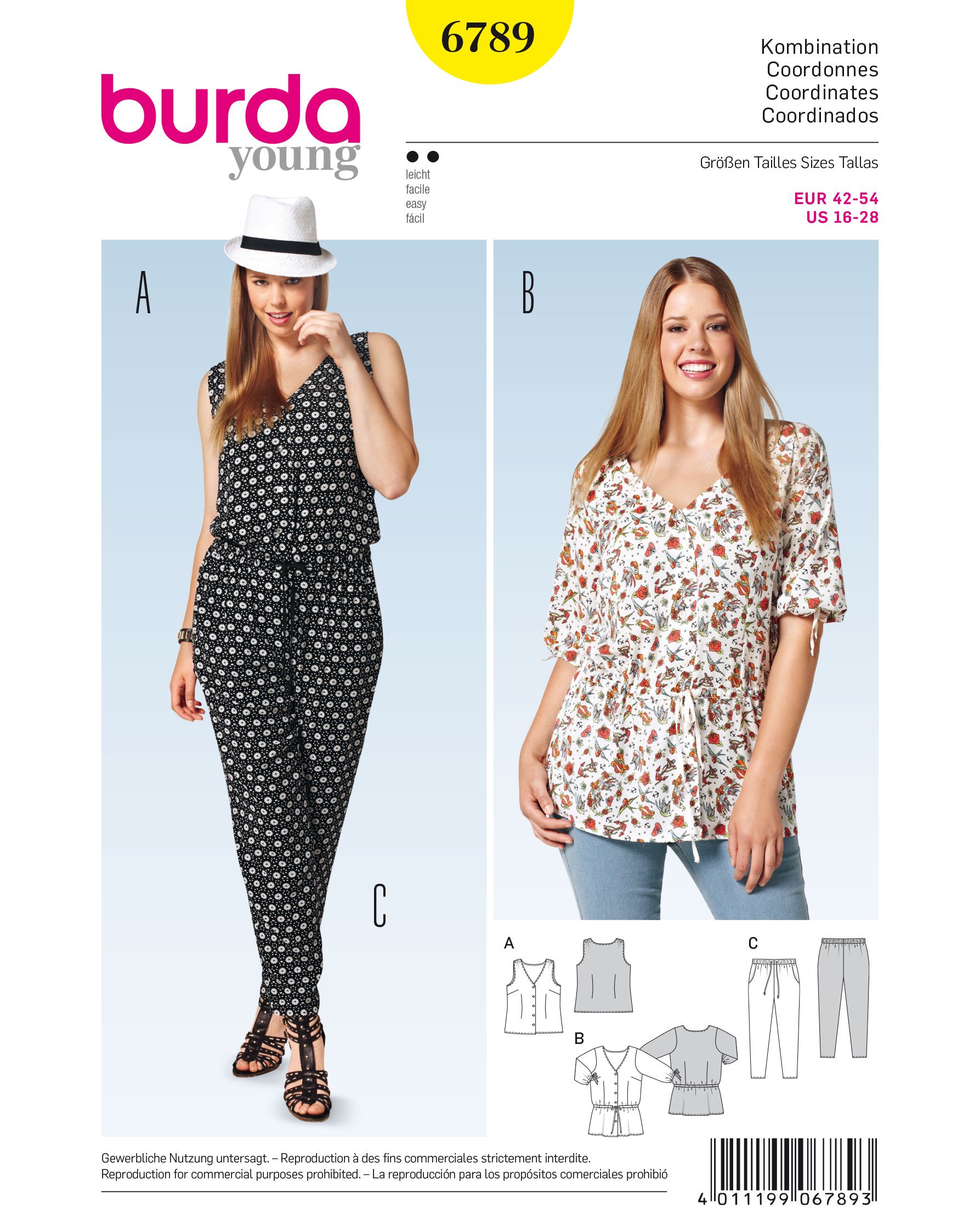 burda Pattern Combination 6789