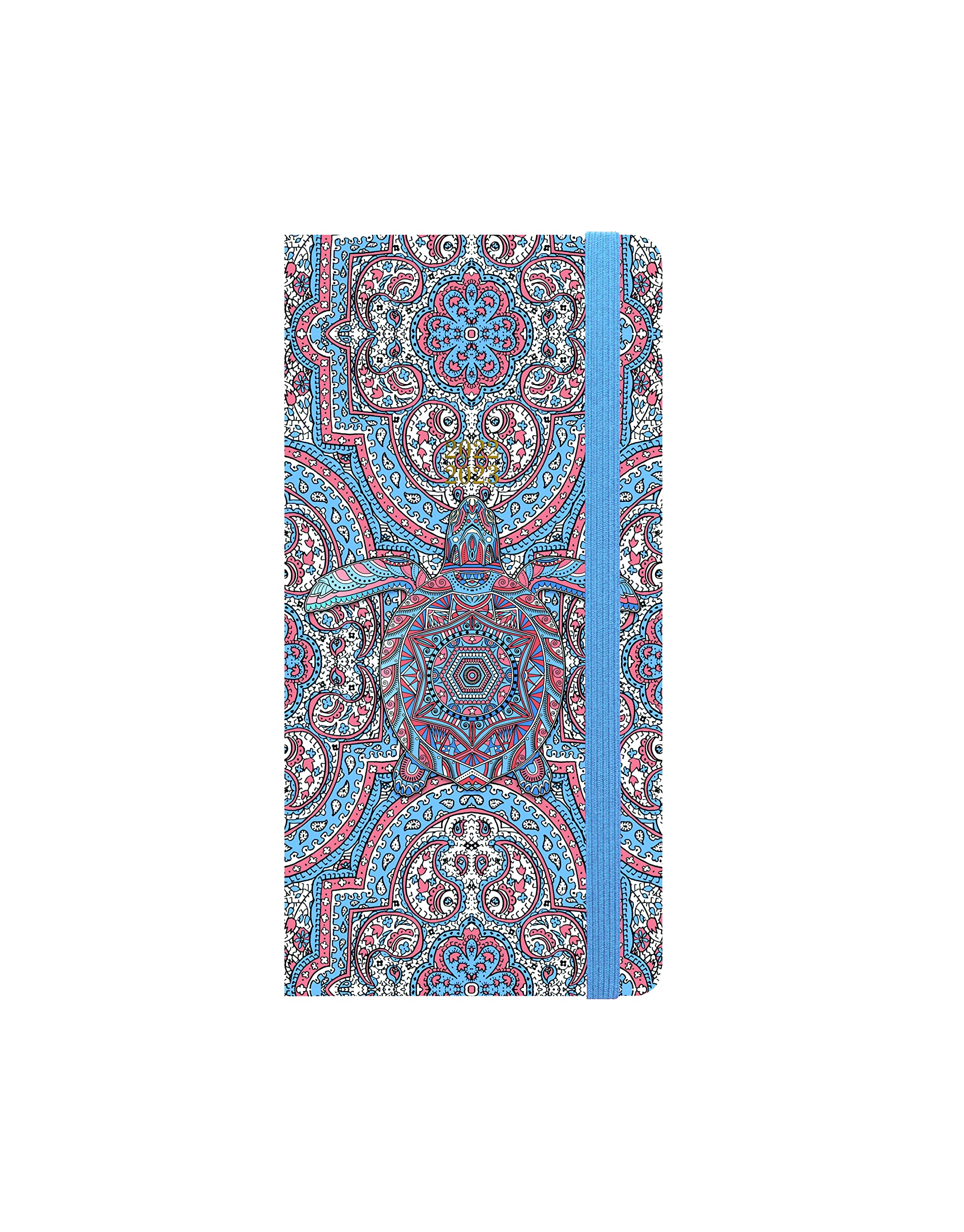 Letts of London Paisley Slim Academic 22.23 Week to View Diary - Turtle
