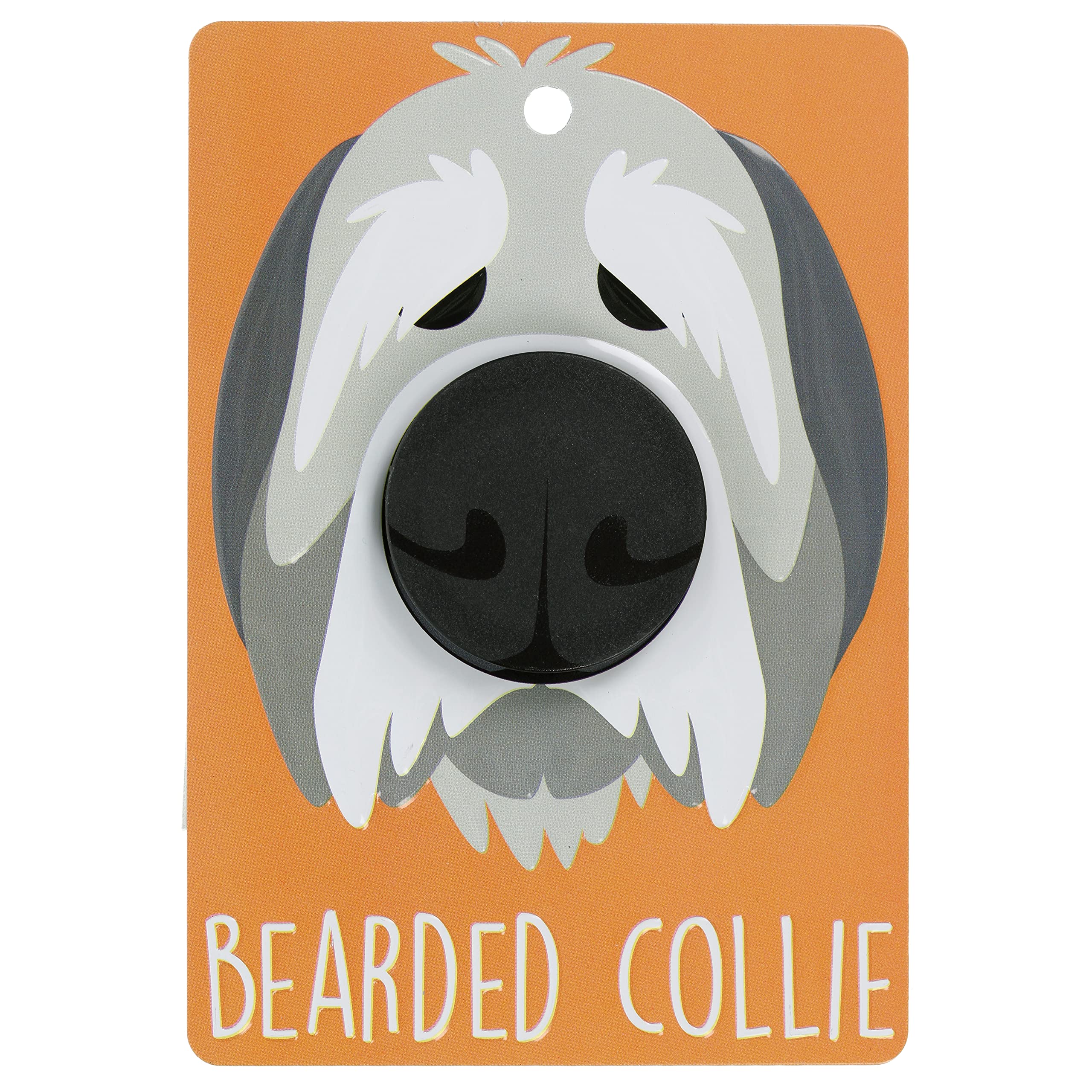 Pooch Pals Bearded Collie Dog Lead Holder Wall Mounted Plaque Pop-Out Hook Hanger