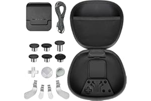 Sedicoca Complete Component Pack for Xbox Elite Wireless Controller Series 2 ,Includes 1 Carrying Case 1 Controller power cord 1 Dock, 4 Paddles, 2 DPads,6 Thumbsticks,1Tool, for Xbox One Elite Series 2 Core Replacement Parts