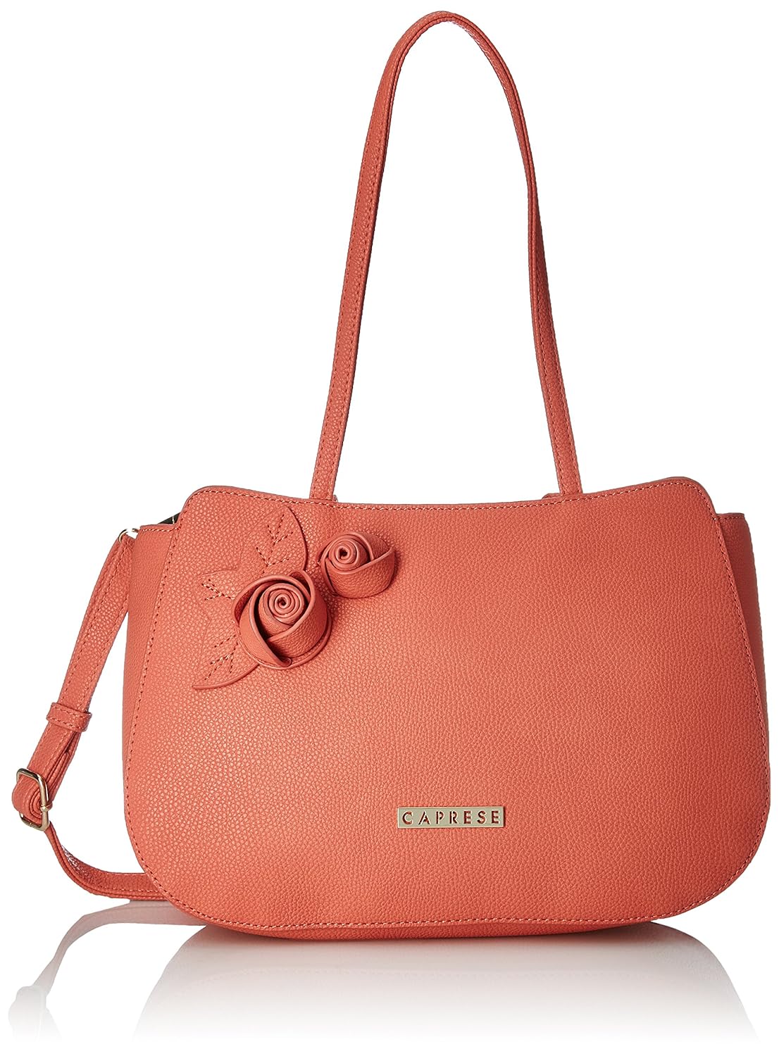 caprese mia women's satchel (peach)