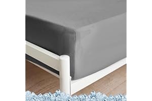 AYASW Fitted Sheet Only Queen Size Deep Pocket 16 inches Premium Soft and Cozy Bed Bottom Sheet 1800 Brushed Microfiber Wrinkle Fade Resistant Easy Care Stable Grey