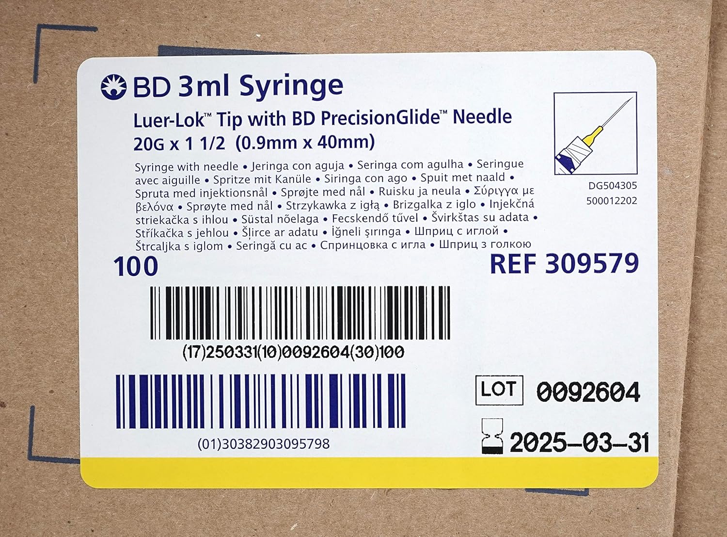 Amazon Com Becton Dickinson Syringes 3ml Luer Lok Tip Precisionglide Needle Yellow g X 1 5 0 9mm X 40mm Case Of 800 Industrial Scientific Amazon Com Becton Dickinson Syringes 3ml Luer Lok Tip Precisionglide Needle Yellow g X 1 5 0 9mm X 40mm Case Of 800 Industrial Scientific