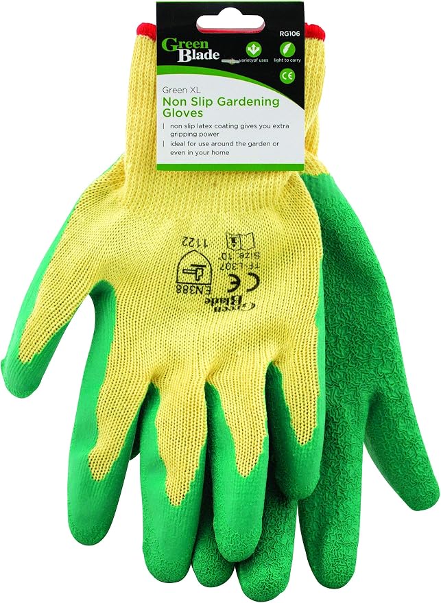 Green Blade Bb Rg106 Non Slip Gloves Green Amazon Co Uk Garden Outdoors