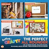 SOL A4 Double Sided Cork Board with Pins Screws Hangers - Portable Home Office view 4