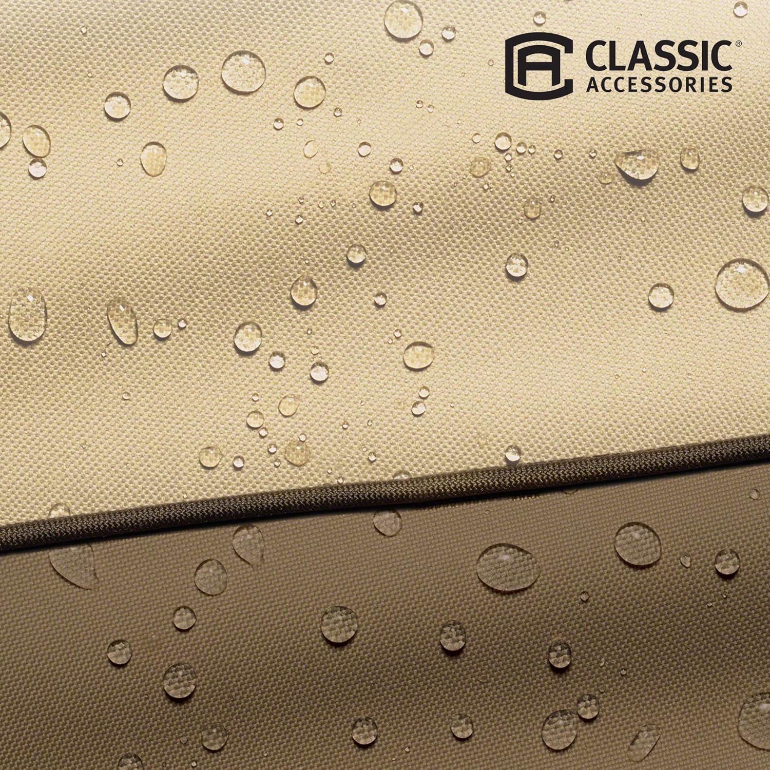 Classic Accessories 73912 Veranda Water-Resistant 58 Inch BBQ Grill Cover, Pebble, Medium : Outdoor Grill Covers : Garden & Outdoor