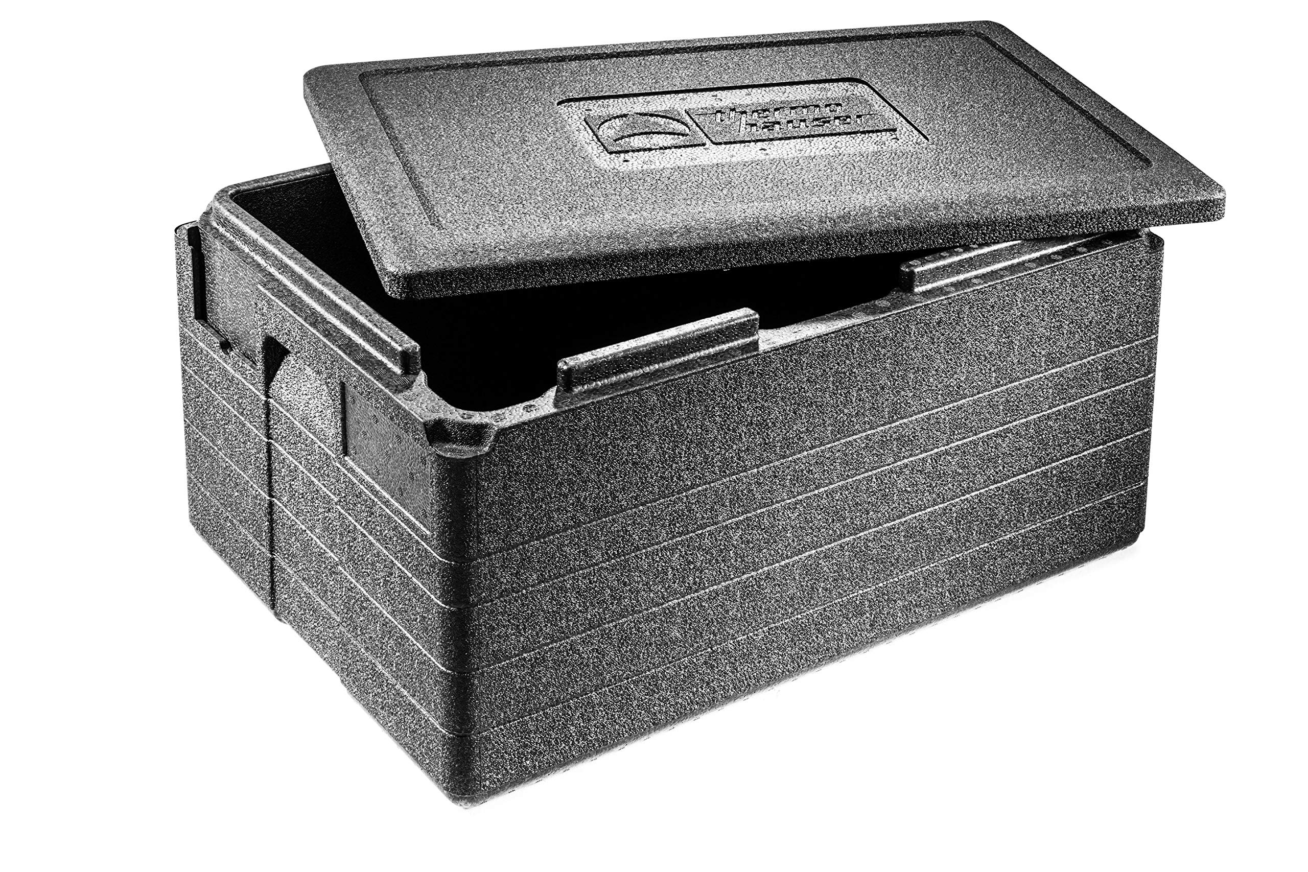 thermohauser expanded polypropylene insulation box GN 1/1 Gastrostar with Lid - 50 Litre Volume - 60 x 40 x 33 cm - 5-Colour Insert Card Set