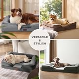 Bedsure Medium Dog Sofa Bed Orthopedic with Removable Zipper Cover 71x58x16cm view 8