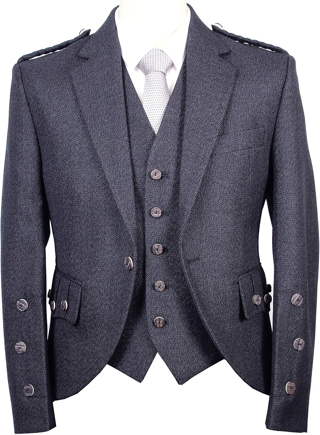 charcoal kilt jacket