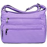 VOLGANIK ROCK RFID Purses for Women Fabric Nylon Multi Pocket Crossbody Bag Ladies Travel Handbag