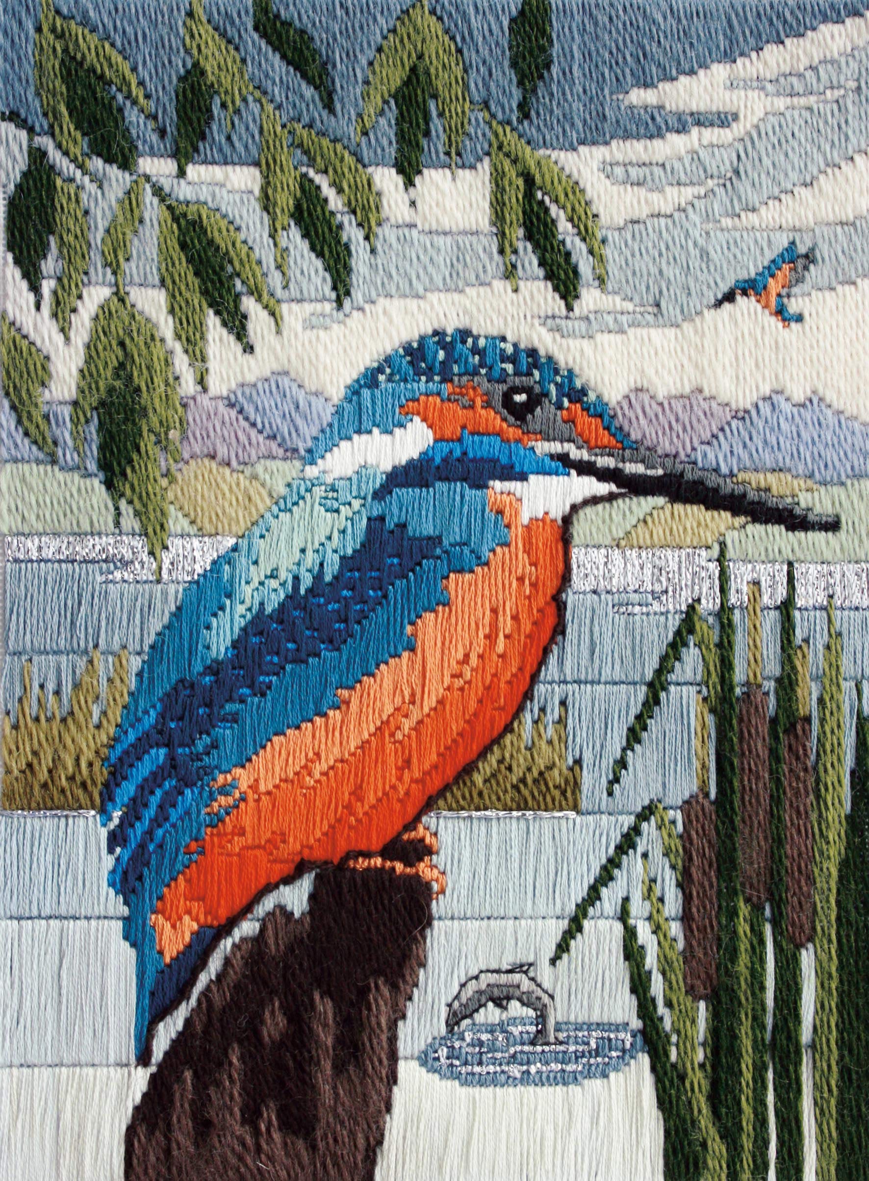 Derwentwater Designs Long Stitch Kingfisher