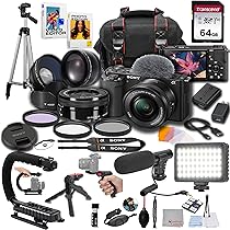 Amazon.com : Sony ZV-E10 + 16-50mm Lens, LED Light