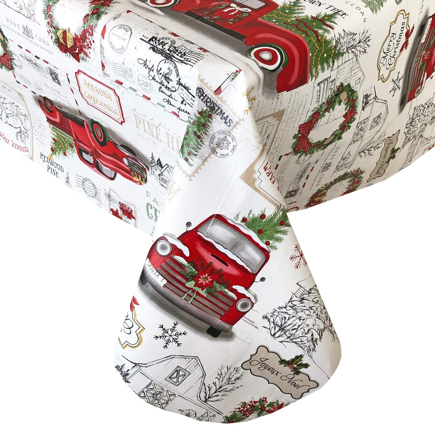 Best red stripe table cloth 60×84