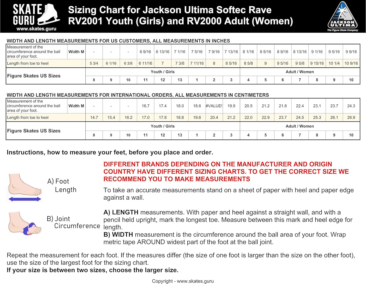 SKATE GURU Jackson Ultima Figure Ice Skates Softec for Women and Girls : Sports & Outdoors