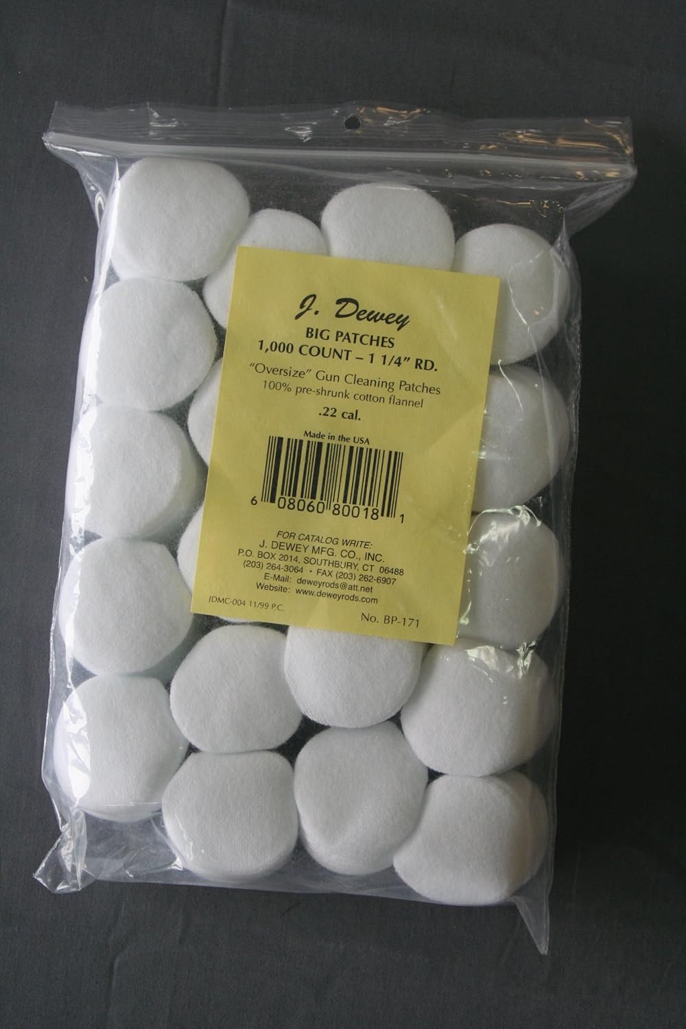 Dewey Rods Bp 171 1 25in Round Patch 1000pk Amazon Co Uk Sports Outdoors