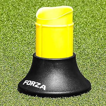 Amazon Forza 伸縮式ラグビー キックティー ブラック イエロー 高さ2インチまで延長 プレースキッカーの目標と正確性を向上させます Net World Sports Forza ボール