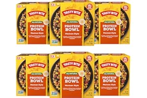 Tasty Bite Mexican Protein Bowl, 8.8 Ounce, Pack of 6, Ready to Eat, Microwaveable, Vegan, 12g Plant Protein, Tangy Citrus