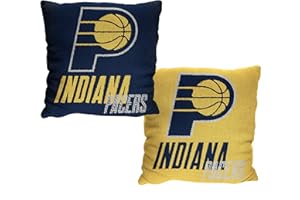 NORTHWEST Art Mall NBA Indiana Pacers Reverb 20 x 20 Double Sided Jacquard Accent Throw Pillow