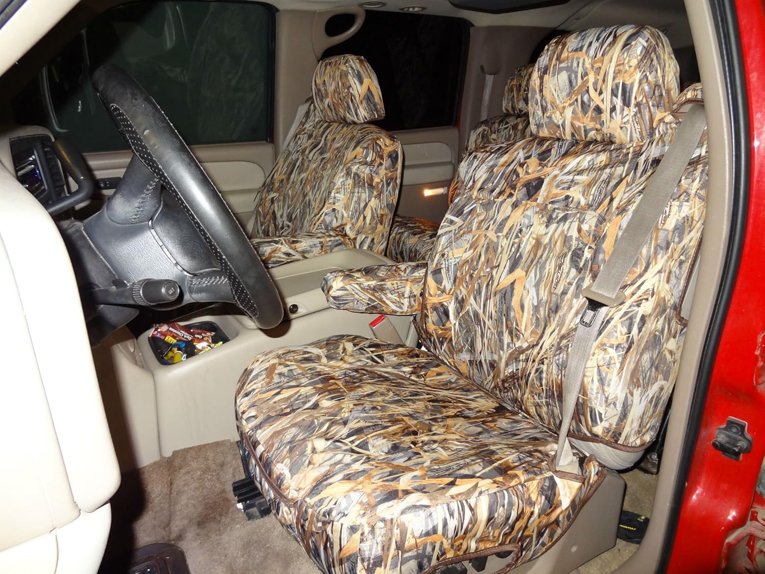 Durafit Seat Covers C1070 Sa C Camo 2000 2002 Chevy Suburban Tahoe And Gmc Yukon Front Captain Chairs With Side Impact Airbags And Electric