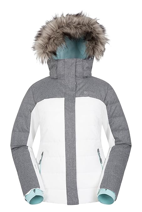 Mountain Warehouse Monte Rosa Skijacke für Damen - Gefütterte Winetrjacke, schneedicht, atmungsaktive Snowboardjacke, Abnehmb