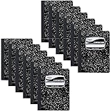 Mead Composition Books / Notebooks, Wide Ruled Paper, 100 Sheets, 9-3/4" x 7-1/2", 12 Pack (72936)